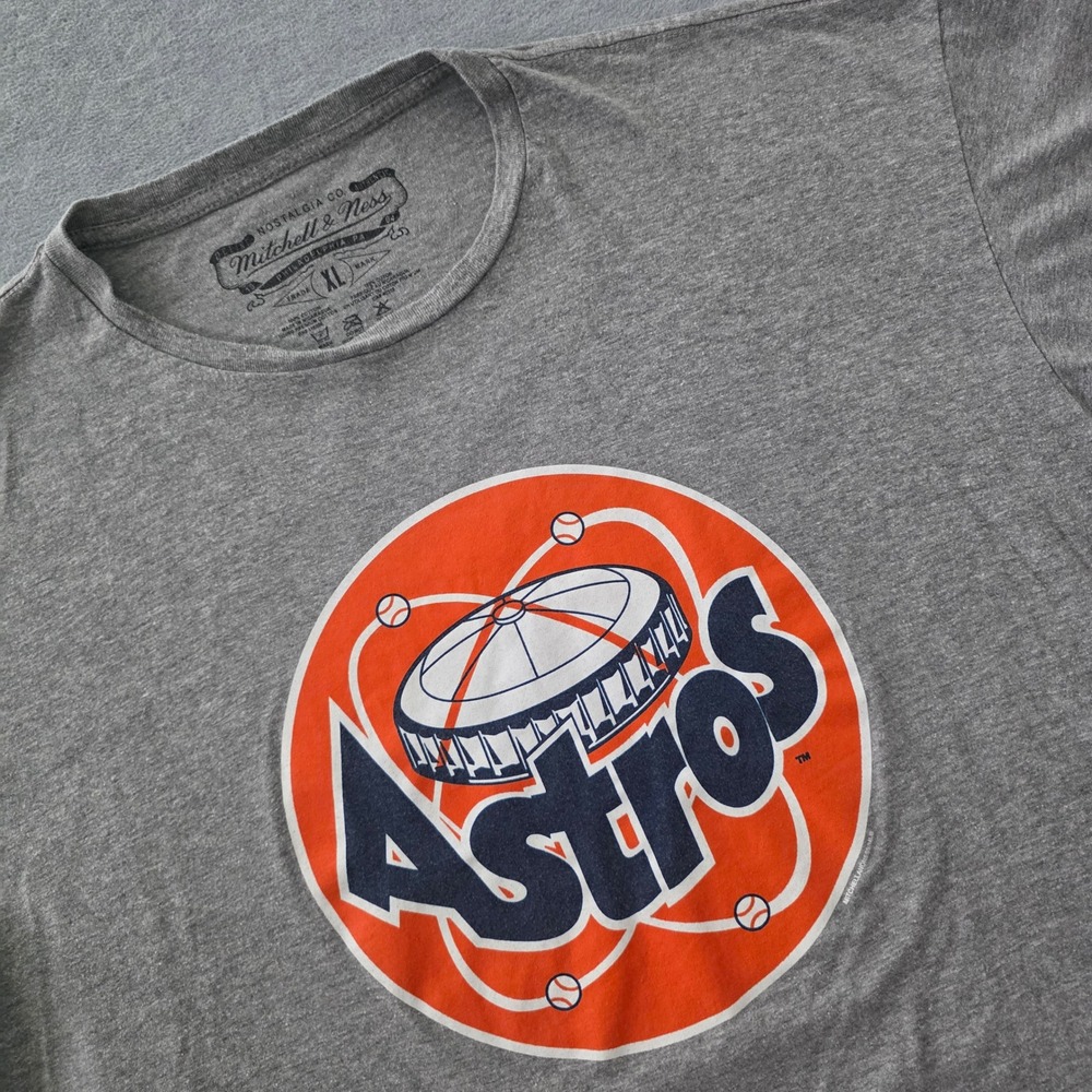 Mitchell & Ness Houston Astros Astrodome Cooperstown Collection Grey Shirt XL